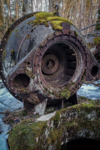 Elektrostacijas turbīnas paliekas