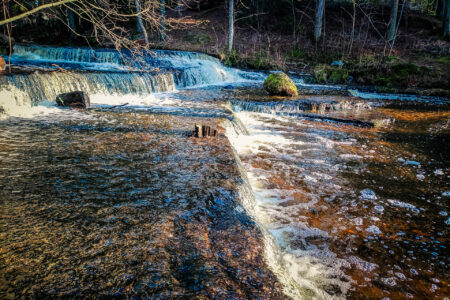 Trepojas ūdenskritumu kaskāde.